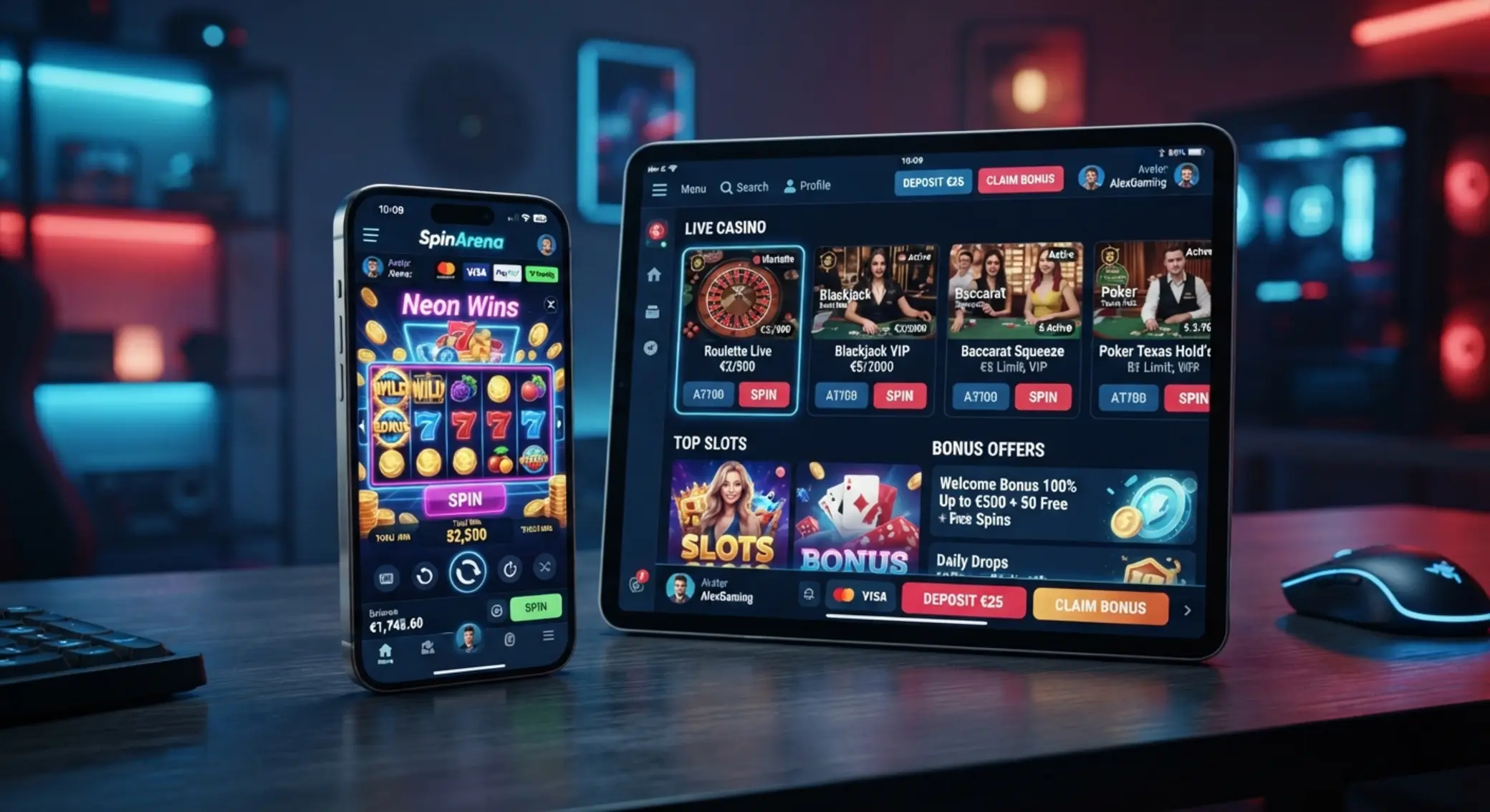 Mobilna wersja GG Bet na smartfonie i tablecie